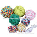 2014 Wholesale New Design Soft Cotton Rope Dog Toy Balls, OEM Orders Welcomed